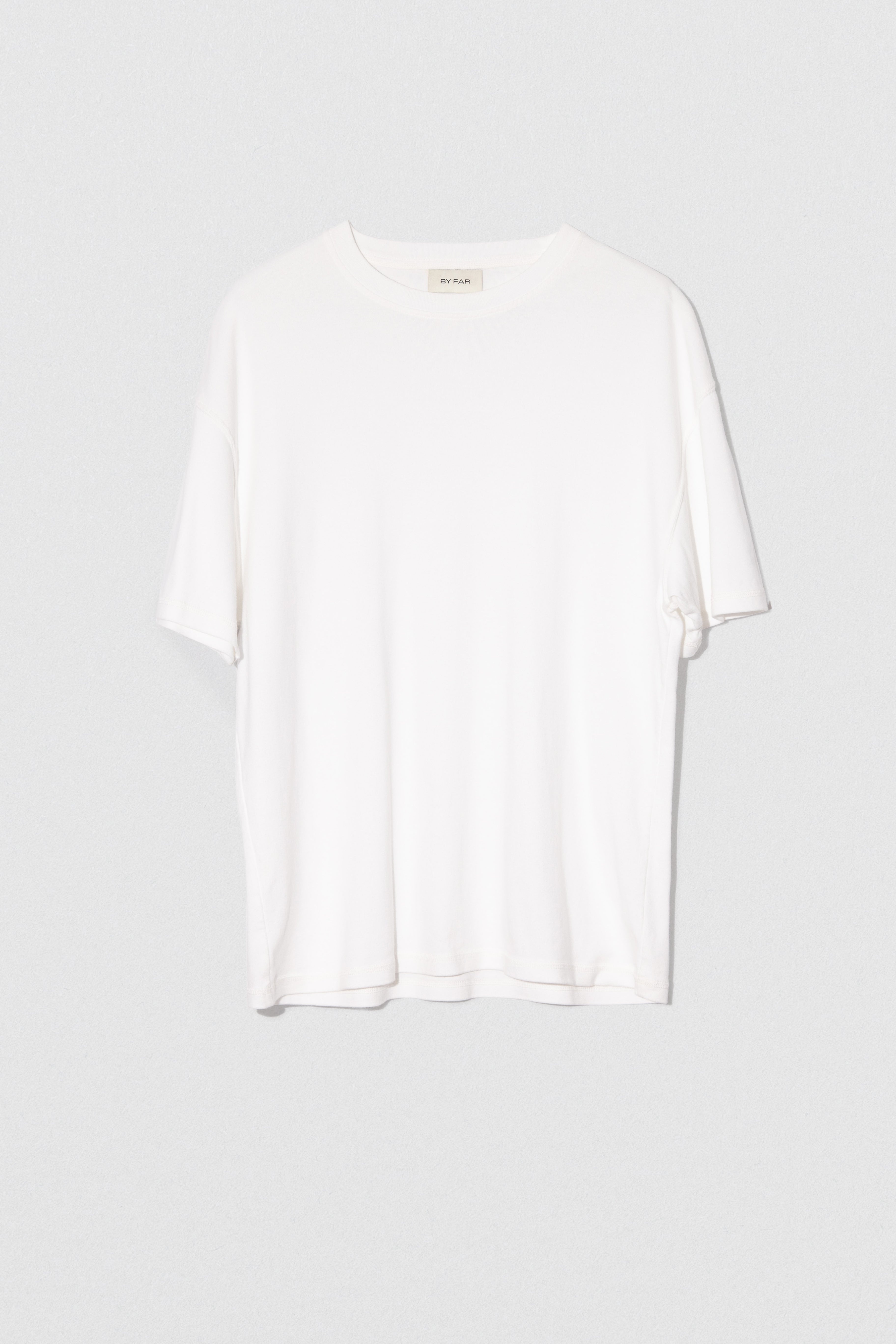 GARY T-SHIRT NATURAL WHITE COTTON JERSEY - 2