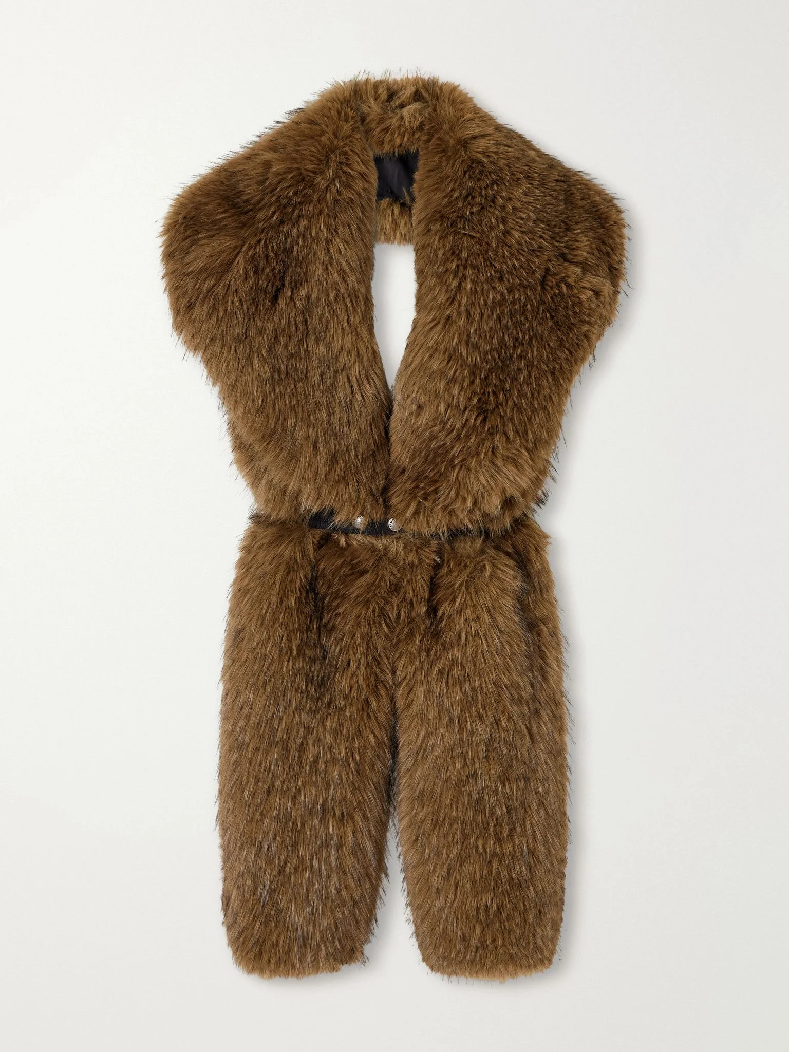 Plush scarf Light brown - 1