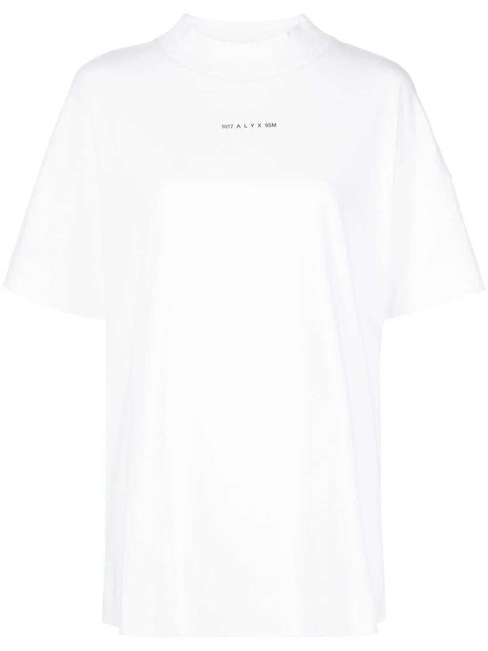 logo mock-neck T-shirt - 1