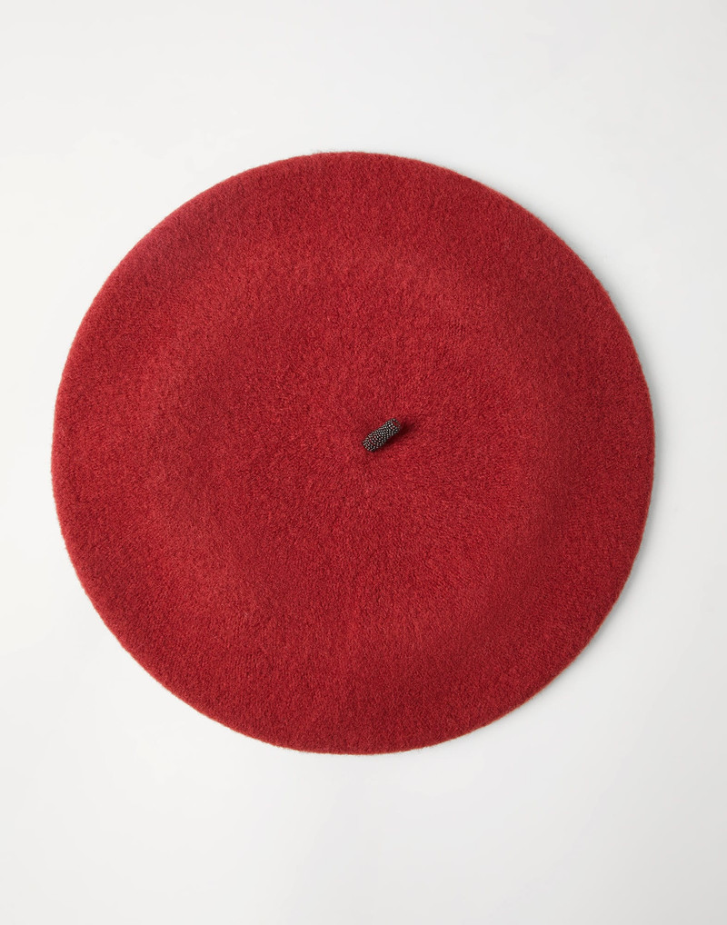 Wool beret with Precious detail - 1