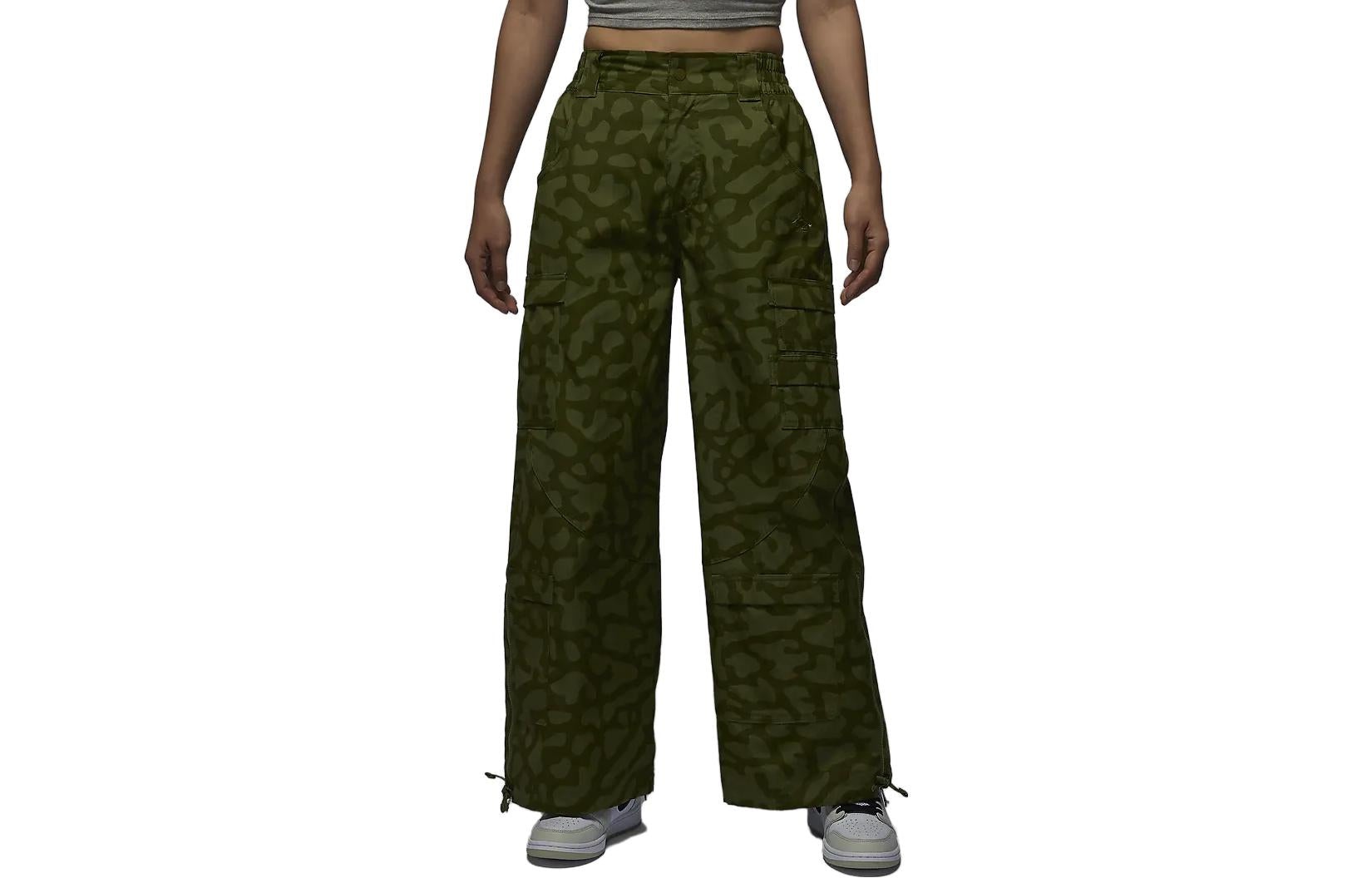 (WMNS) Air Jordan Chicago Pants Asia Sizing 'Light Olive Green' FD7213-340 - 2