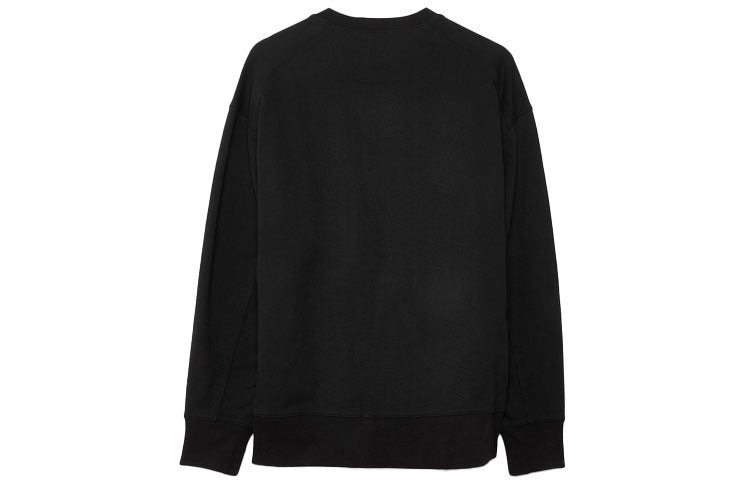 Men's Y-3 SS21 Logo Round Neck Pullover Black GV4194 - 2