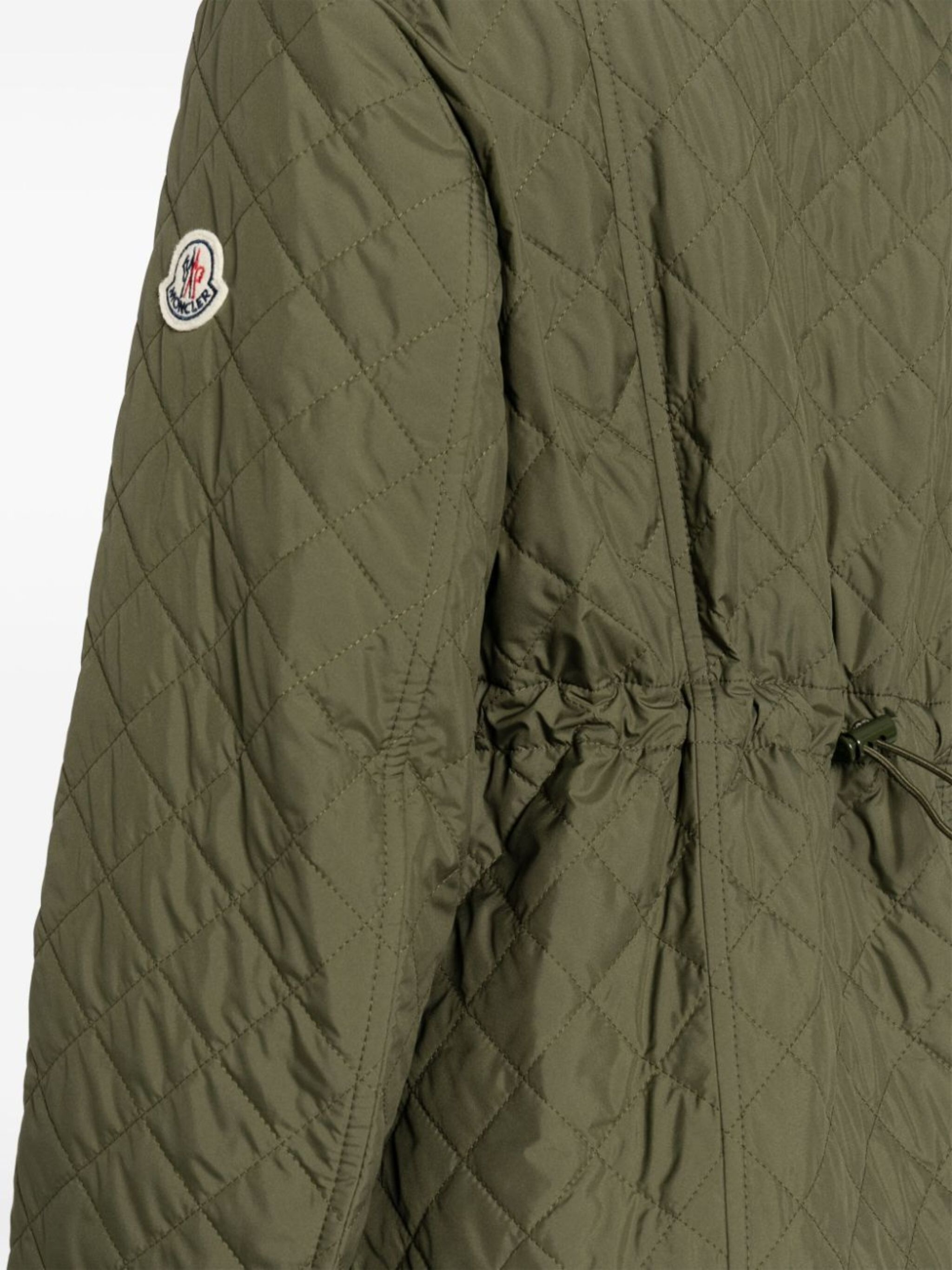 logo-appliqué quilted jacket - 5