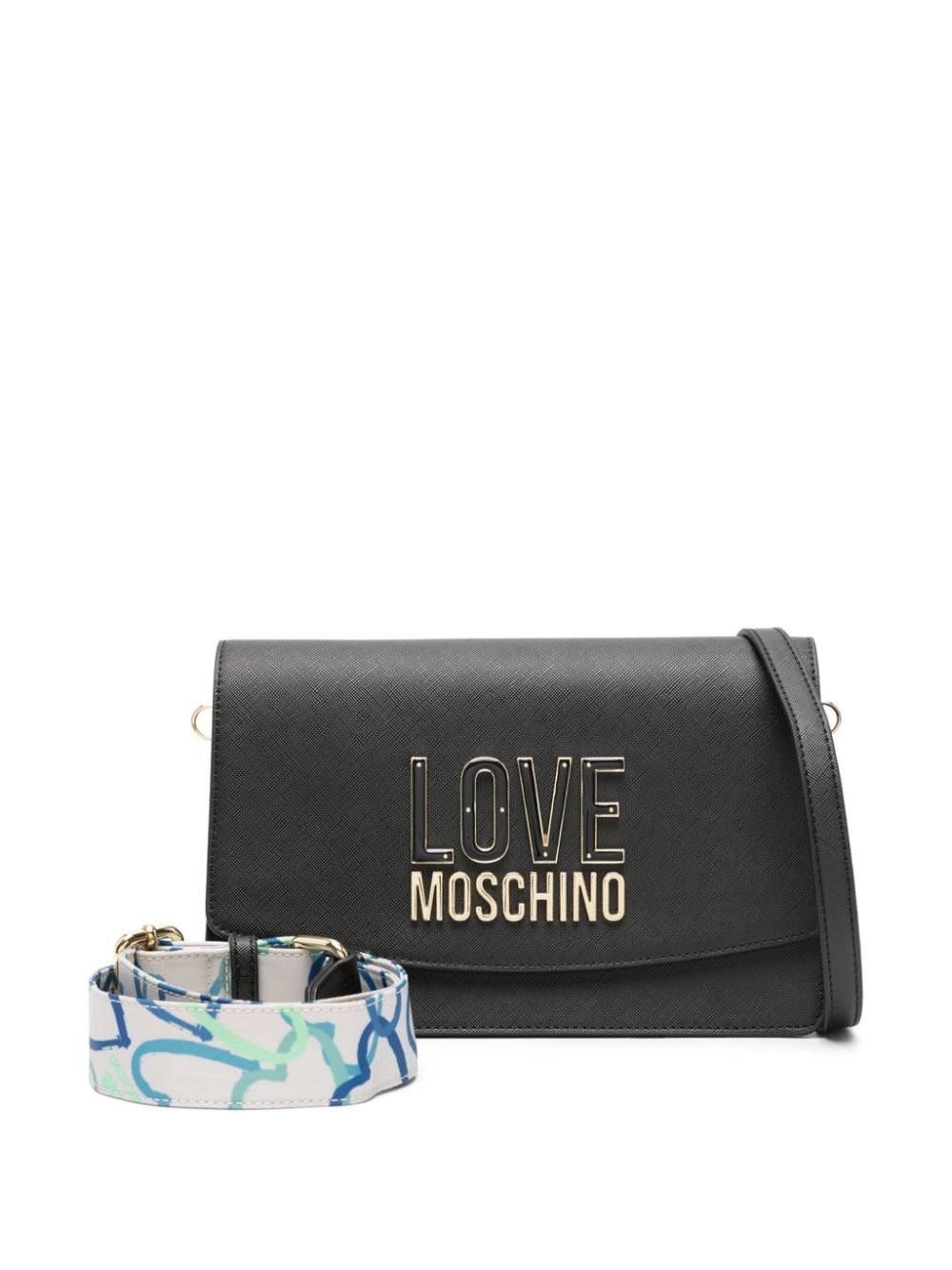 logo-lettering shoulder bag - 6