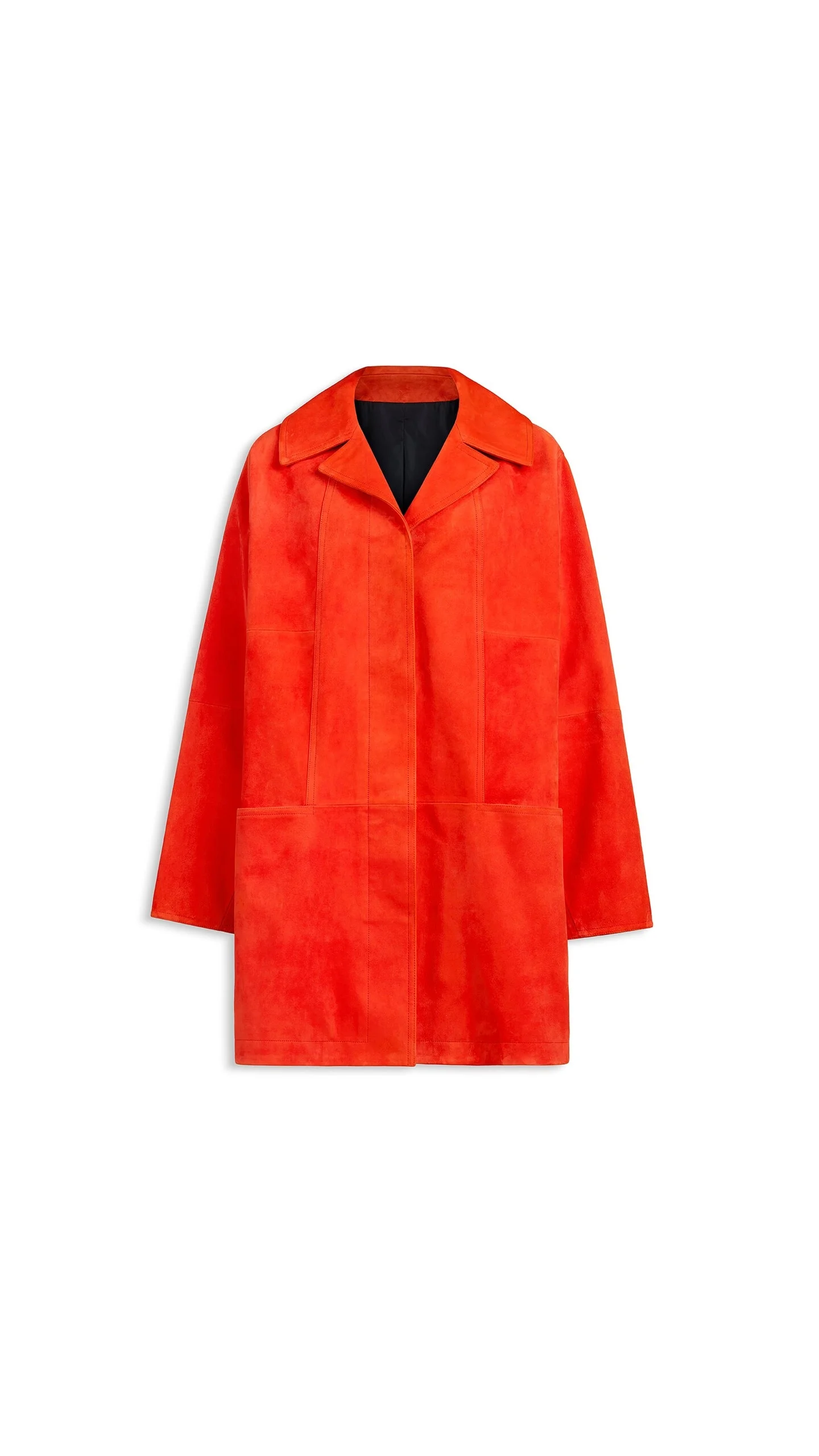 A-LINE SUEDE GOATSKIN COAT - 1