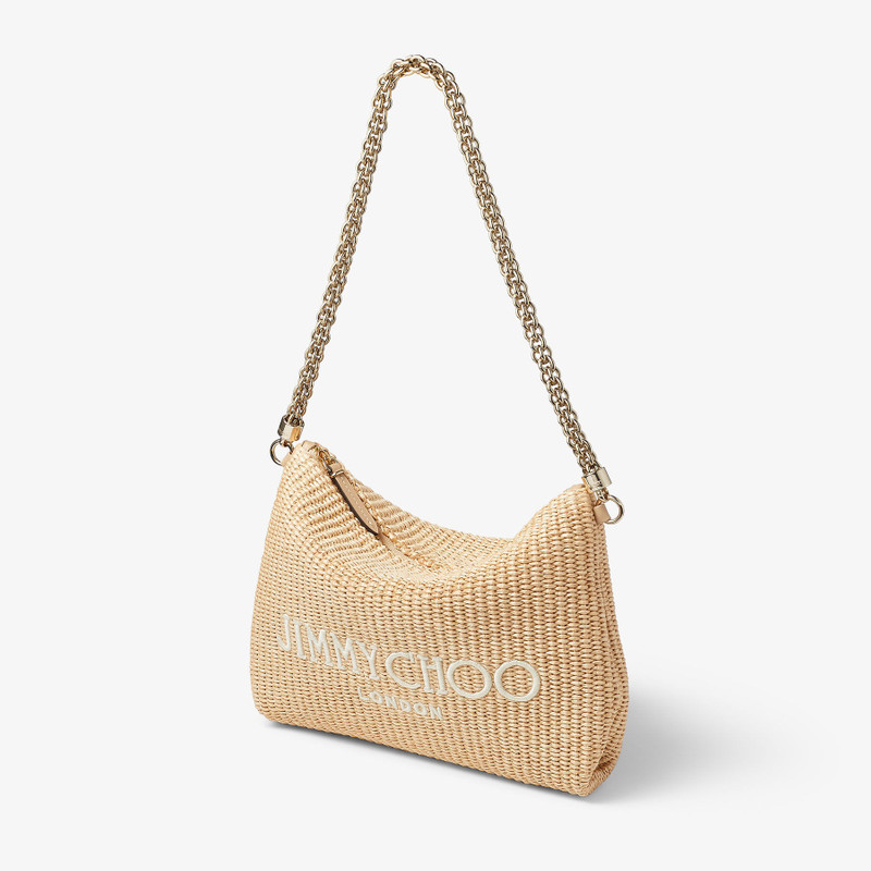 JIMMY CHOO Callie Shoulder
Natural Raffia Shoulder Bag outlook