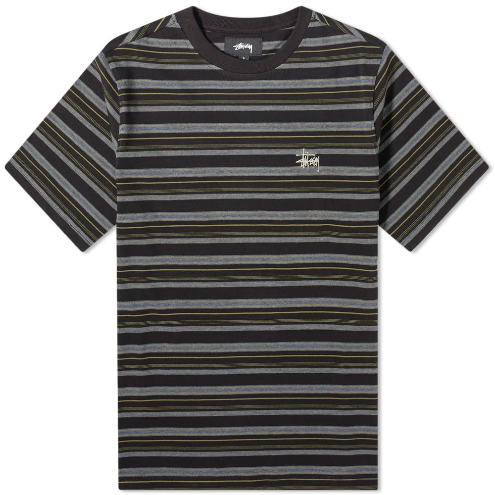 Stussy Heather Stripe Tee - 1