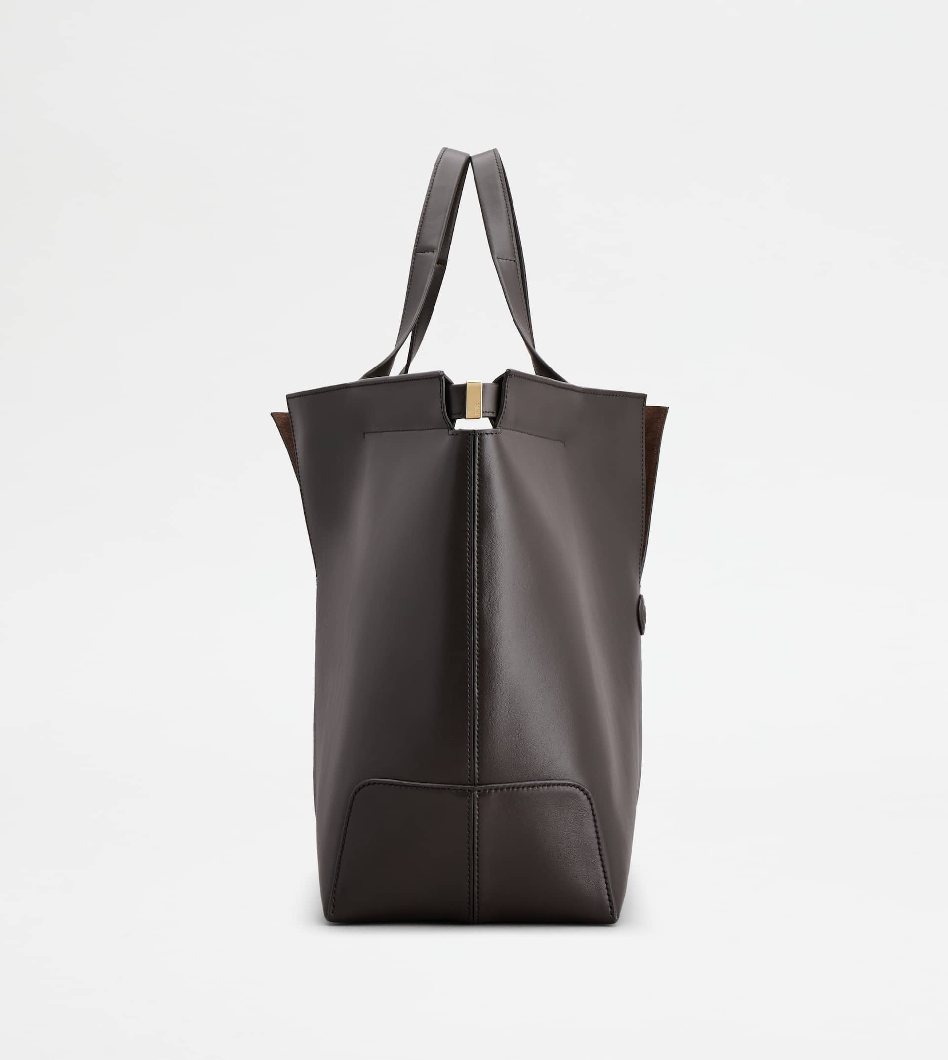 TOD'S DI FOLIO IN LEATHER MEDIUM - BROWN - 2
