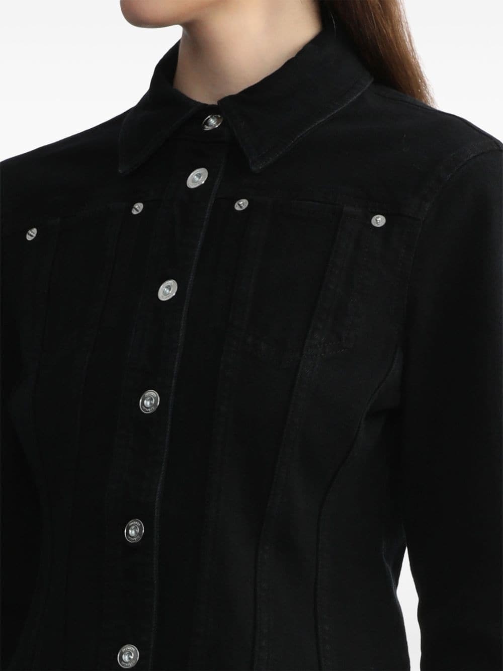 buttoned denim jacket - 5