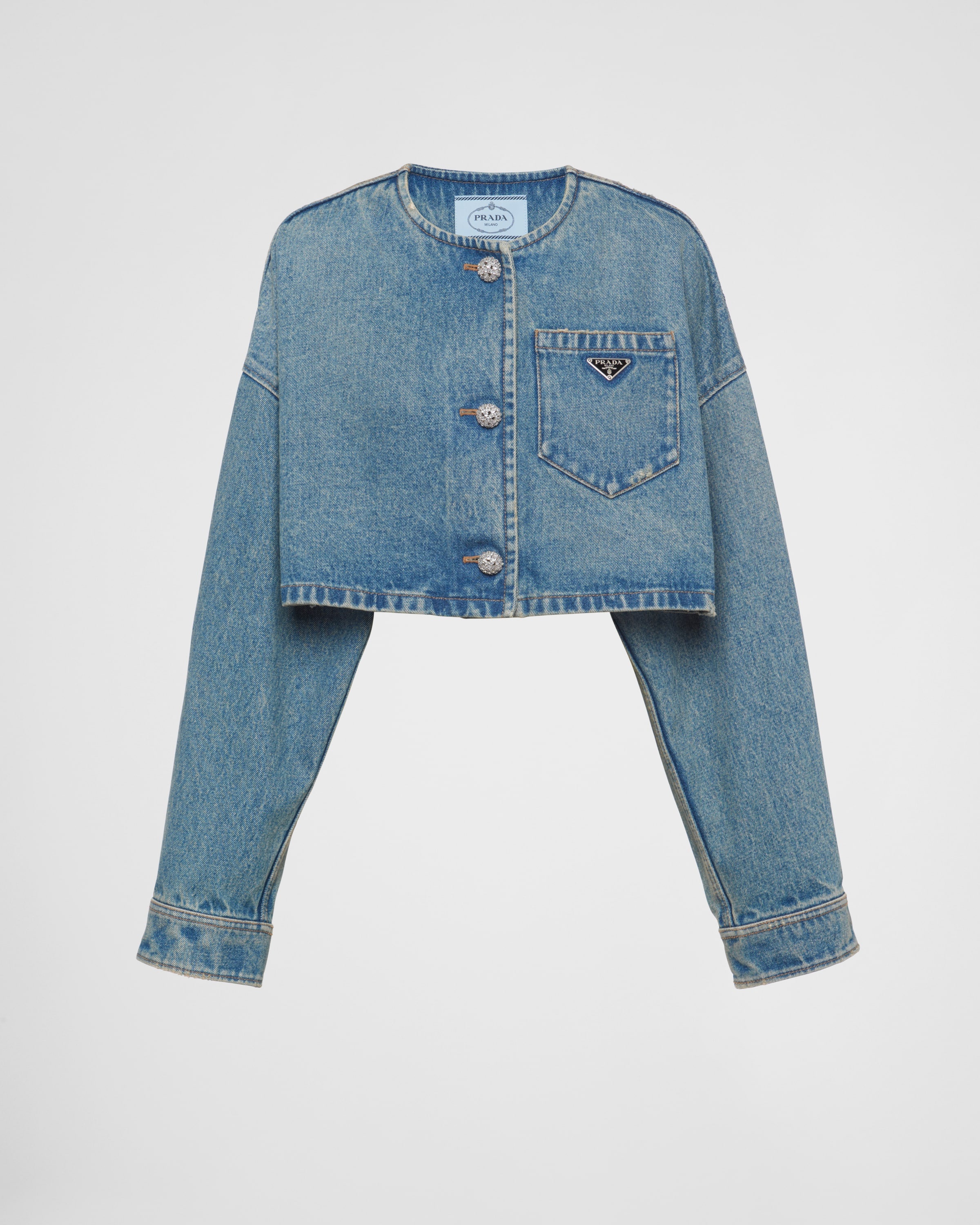 Denim blouson jacket - 1