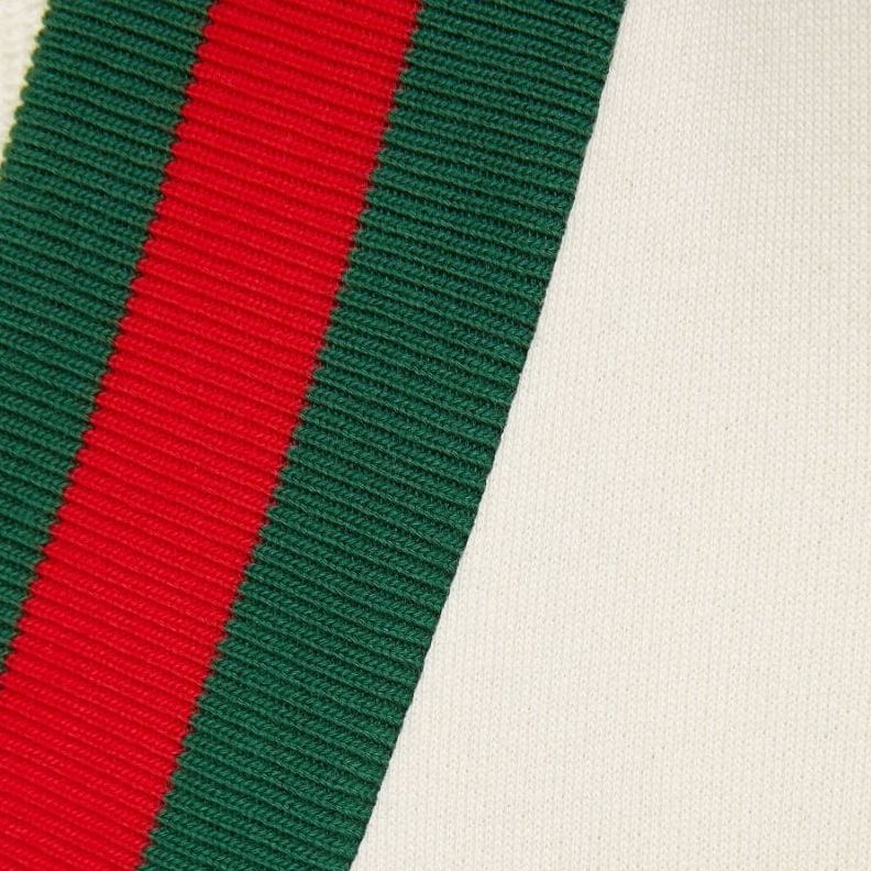 Gucci Cotton Jersey Cardigan With Web 'Off White' 752190-XJFV6-9150 - 6