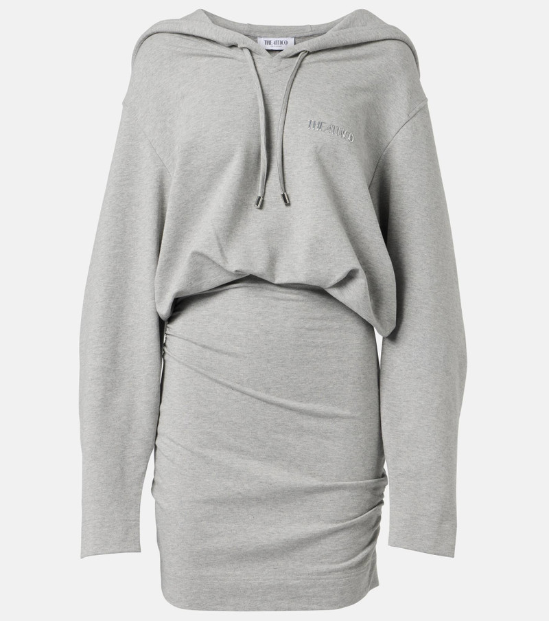 Cotton-blend jersey sweatshirt dress - 1
