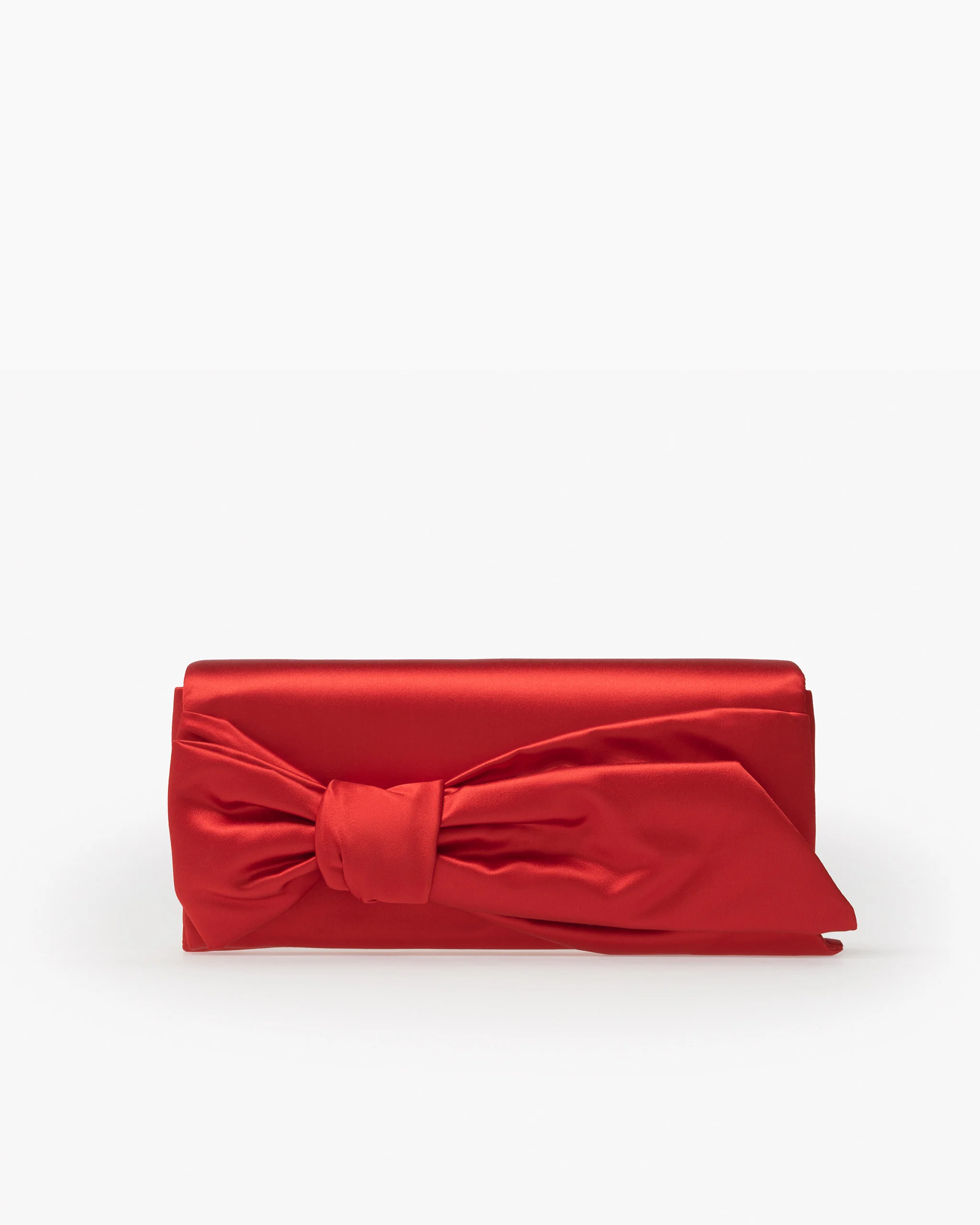 Karlita Satin Clutch with Bow - 1