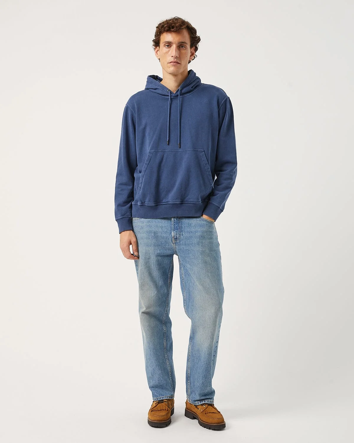 FRENCH TERRY HOODIE - NAVY - 1