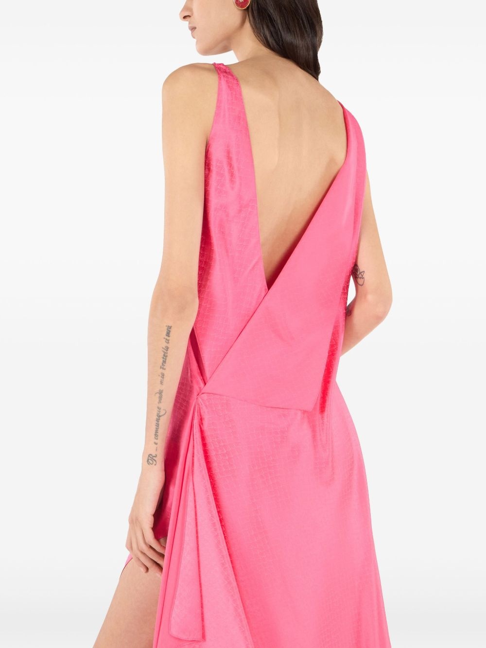 silk midi dress - 6