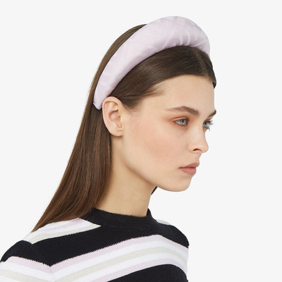 FENDI Pink silk headband outlook