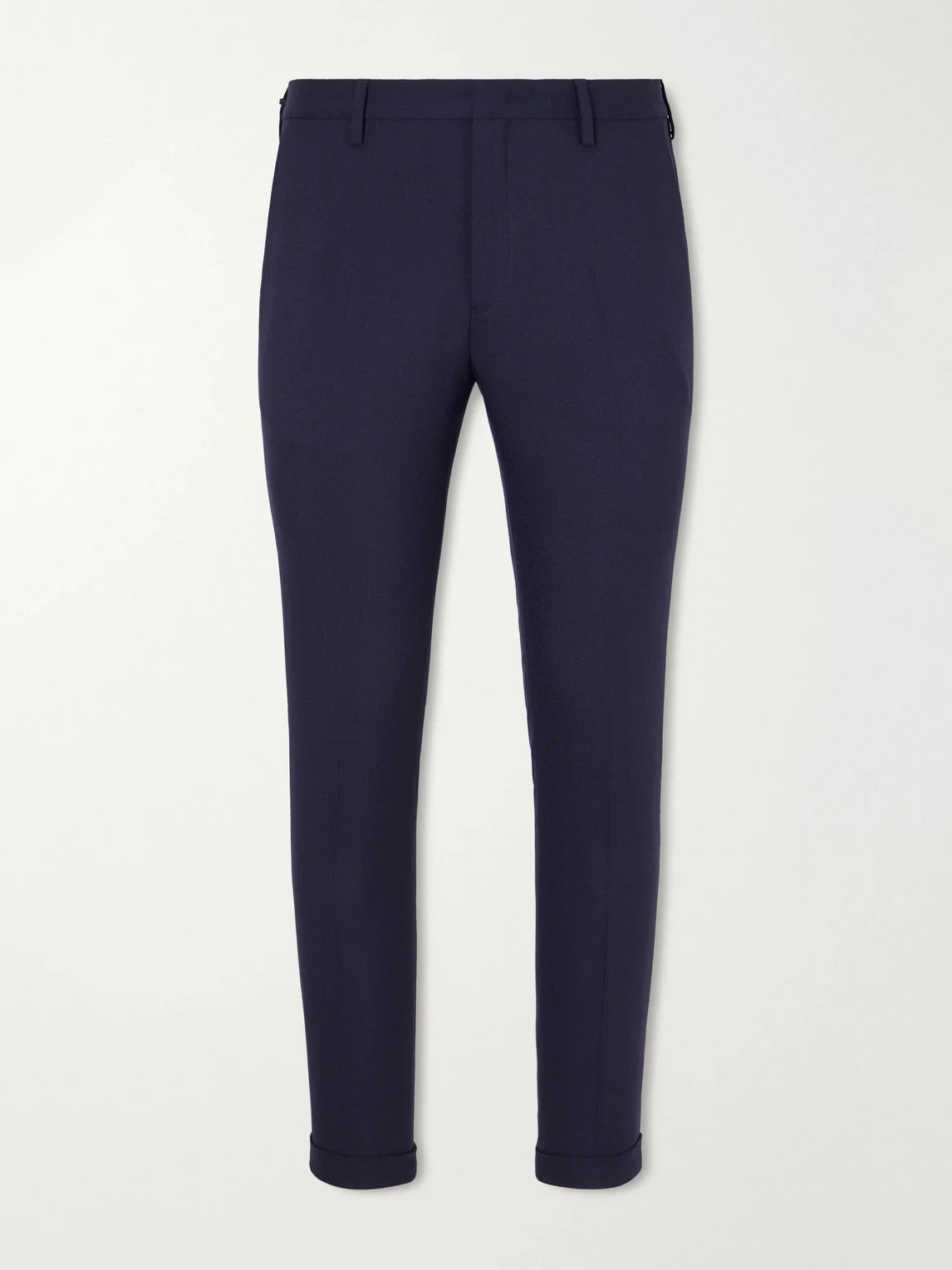 Tapered Wool-Hopsack Suit Trousers - 1