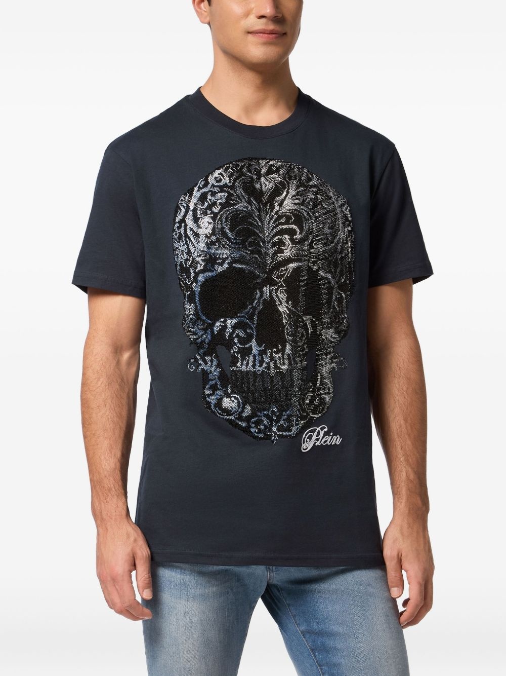 skull-print T-shirt - 2