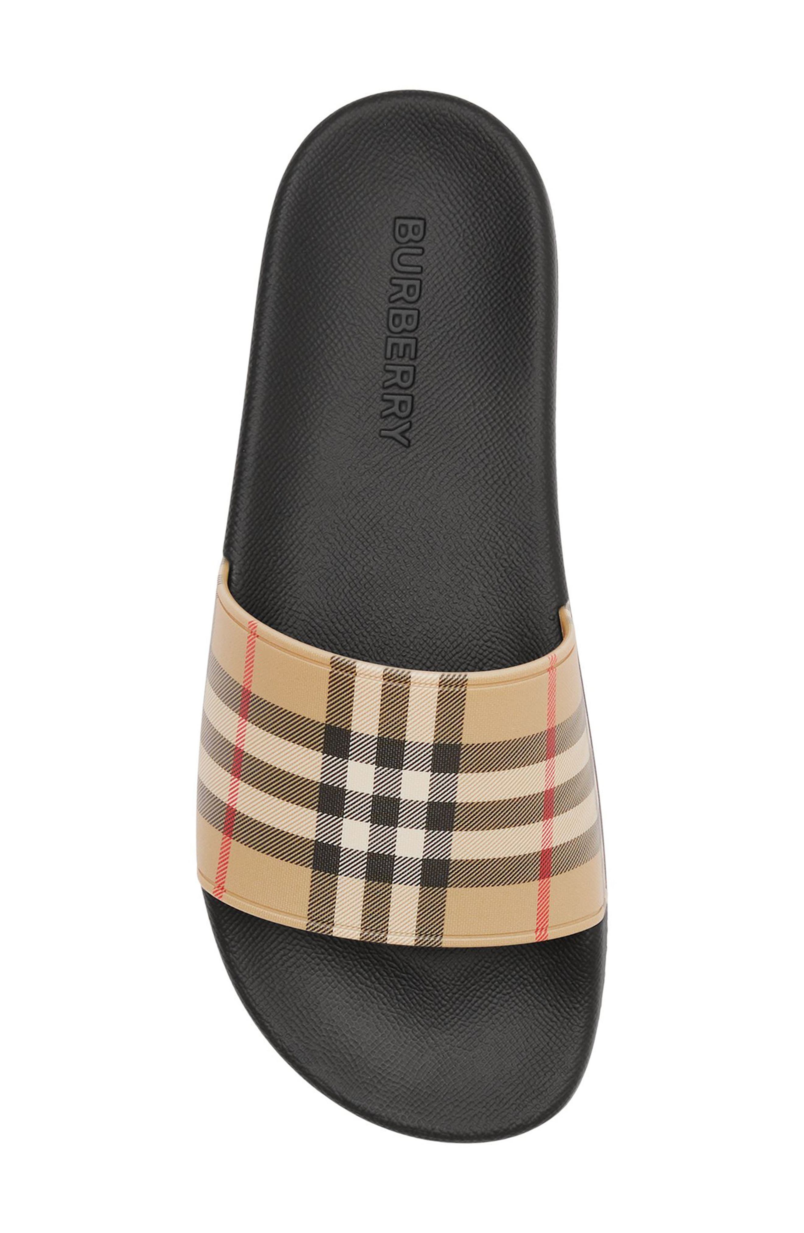 Furley Vintage Check Slide Sandal - 5