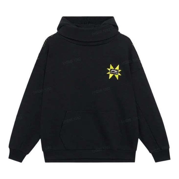 Li-Ning Graphic Hoodie 'Black' AWDSD07-2 - 1