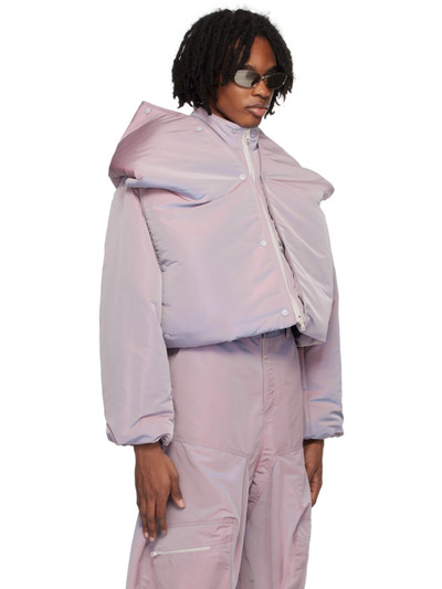 Y/Project Purple Snap Off Puffer Jacket outlook