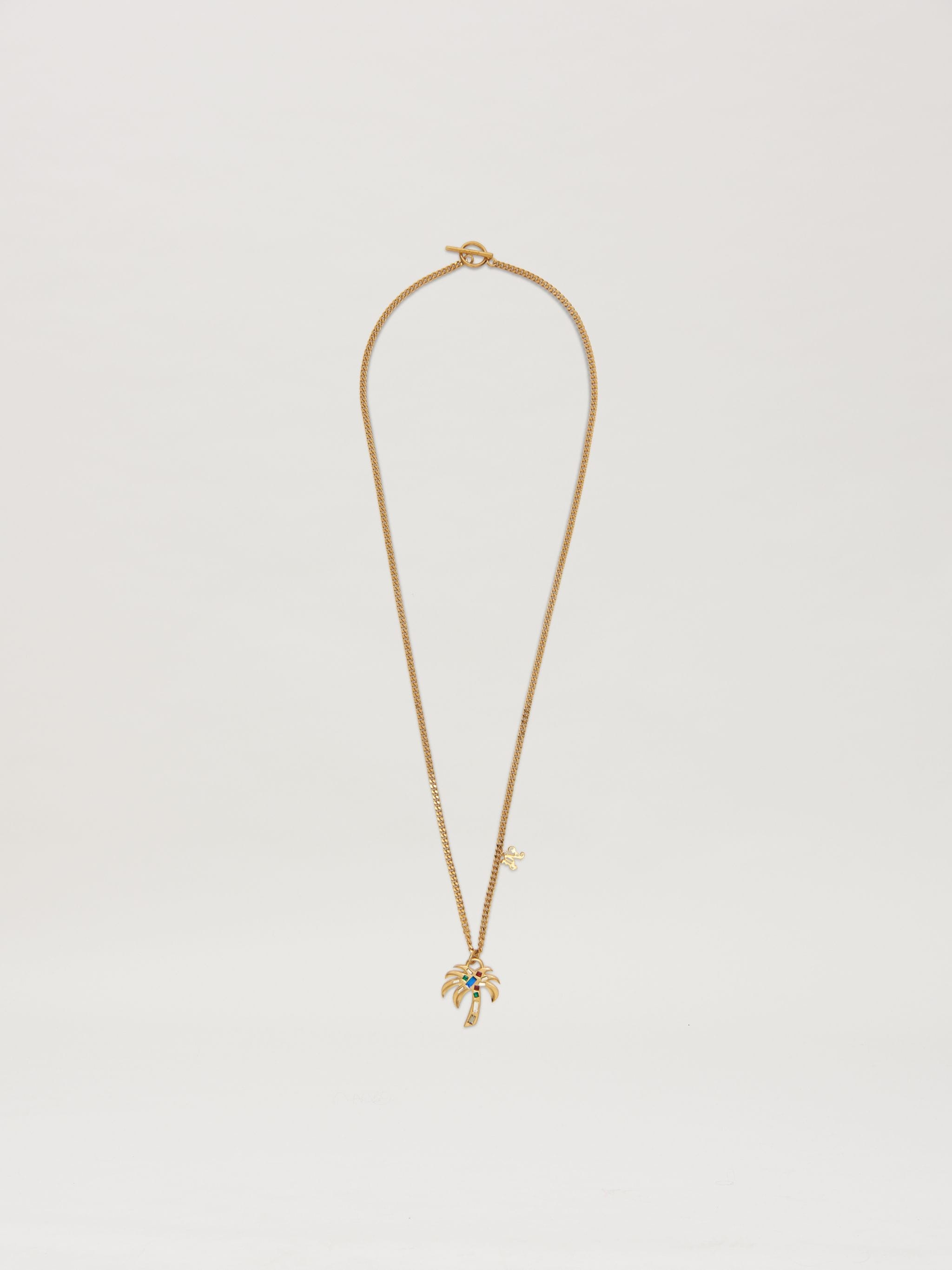 Palm Rhinestone Necklace - 1