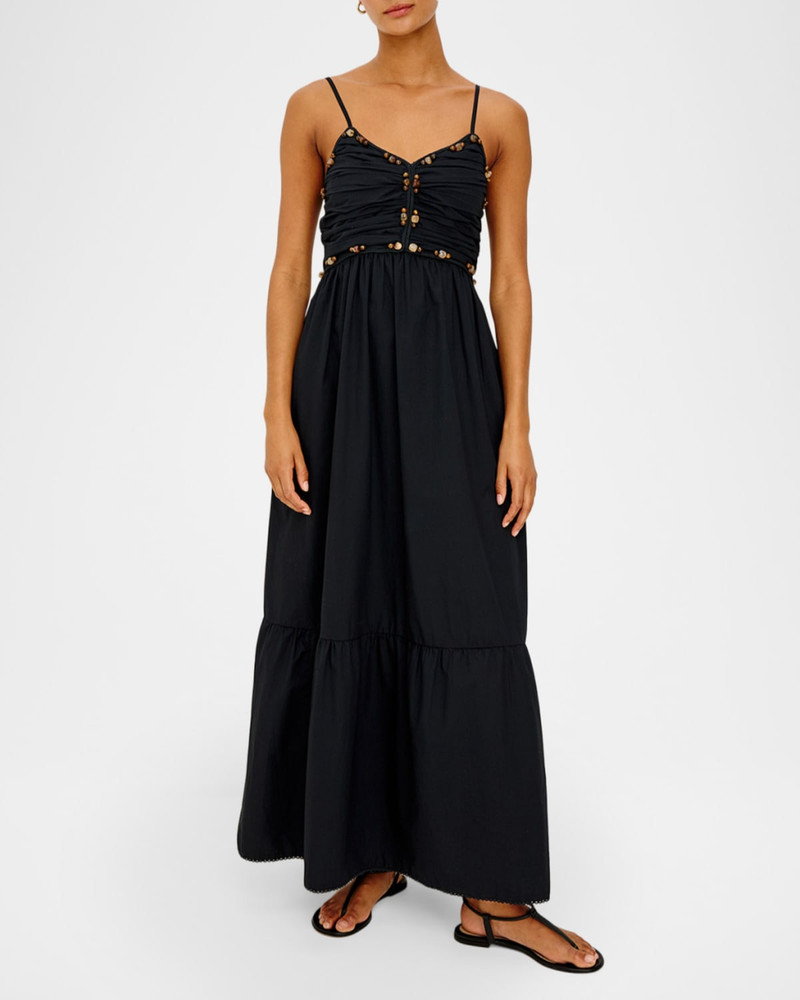 Rails Ivana Beaded Cotton Maxi Dress outlook