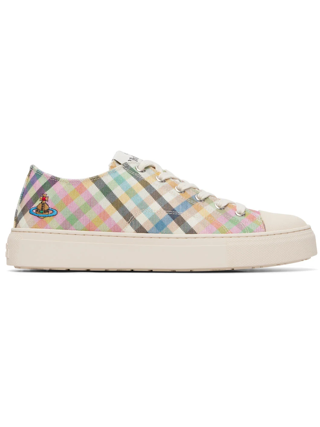Multicolor Low Top Plimsoll Sneakers - 1