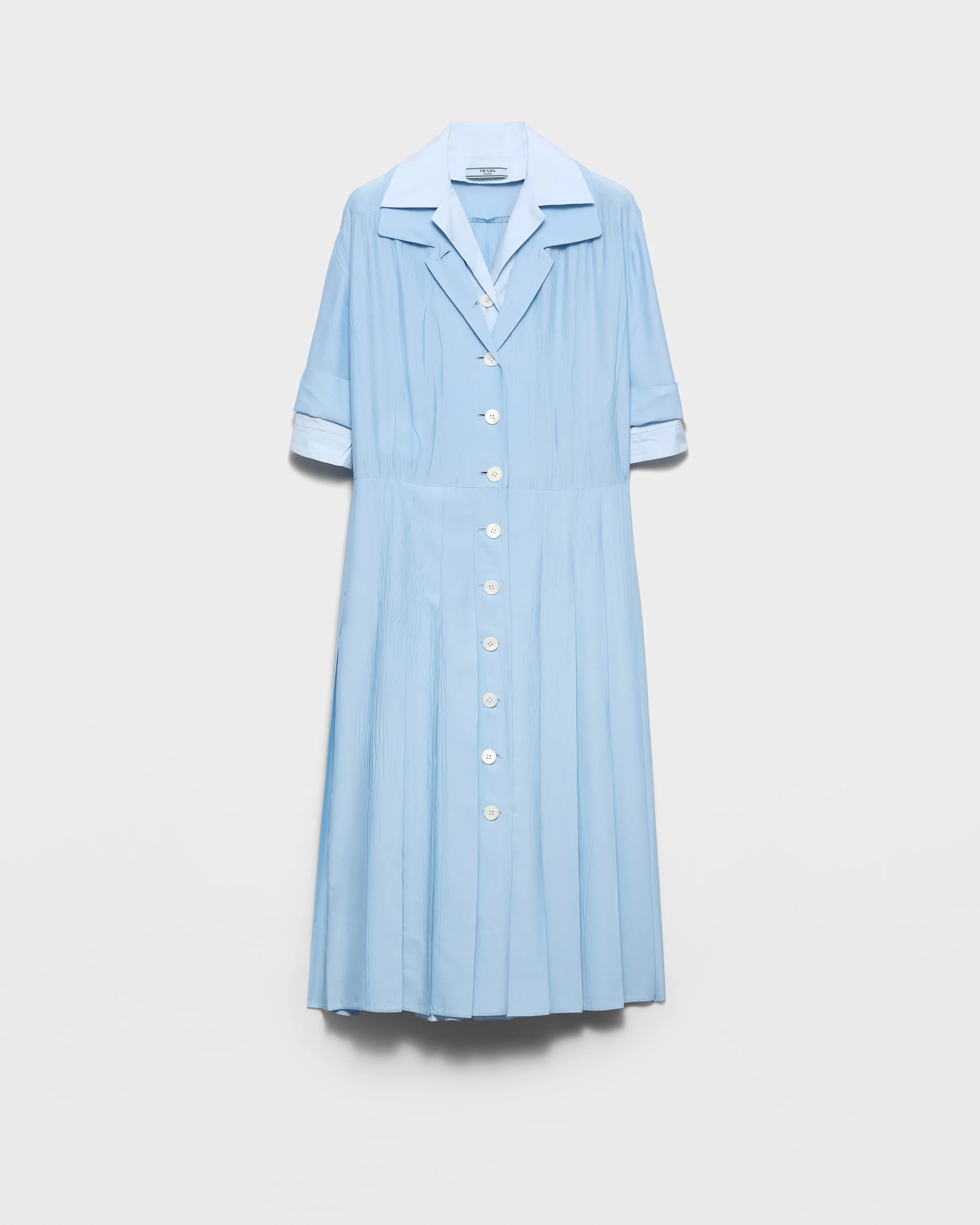 Pongé and poplin shirtdress - 1