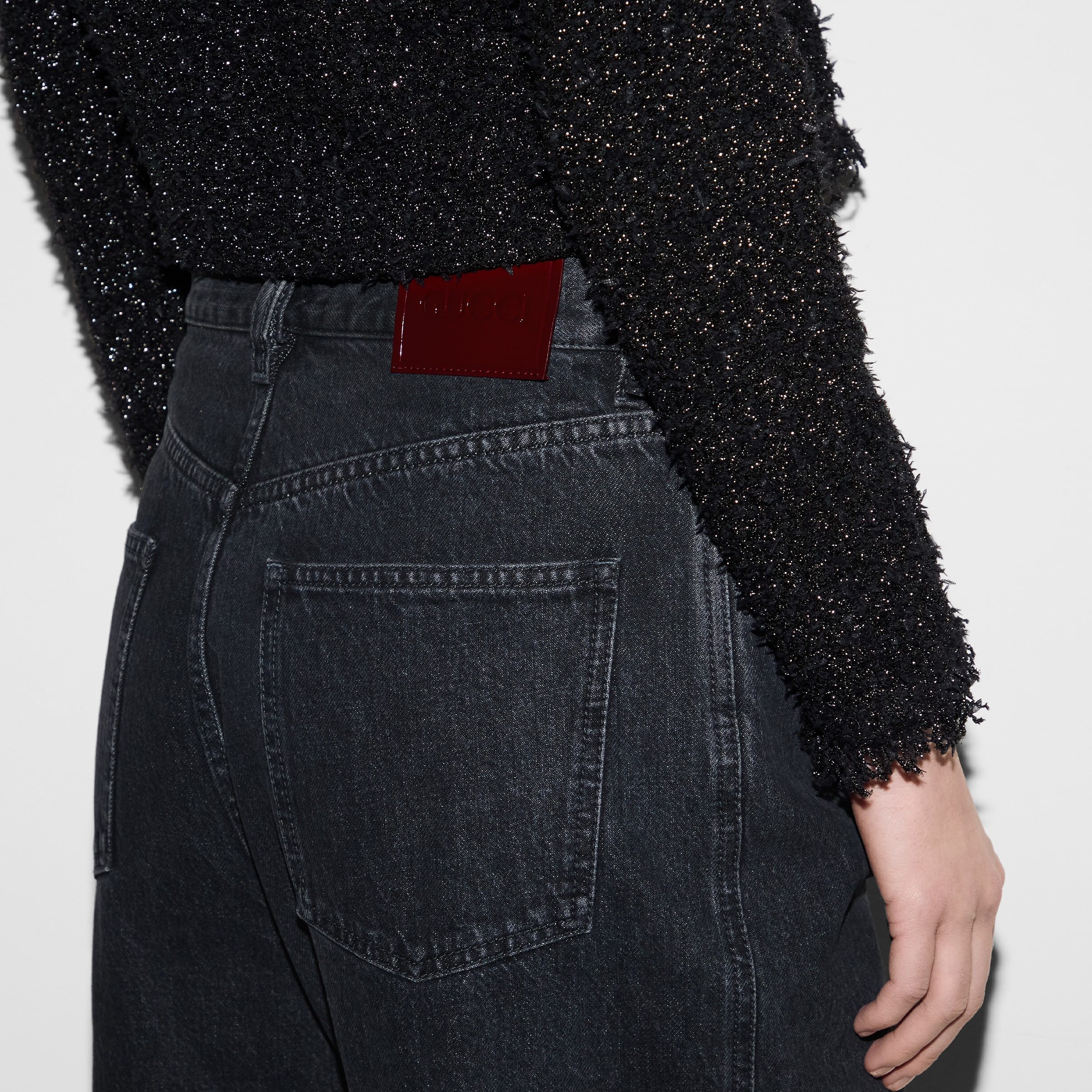 Wide leg denim pant - 5