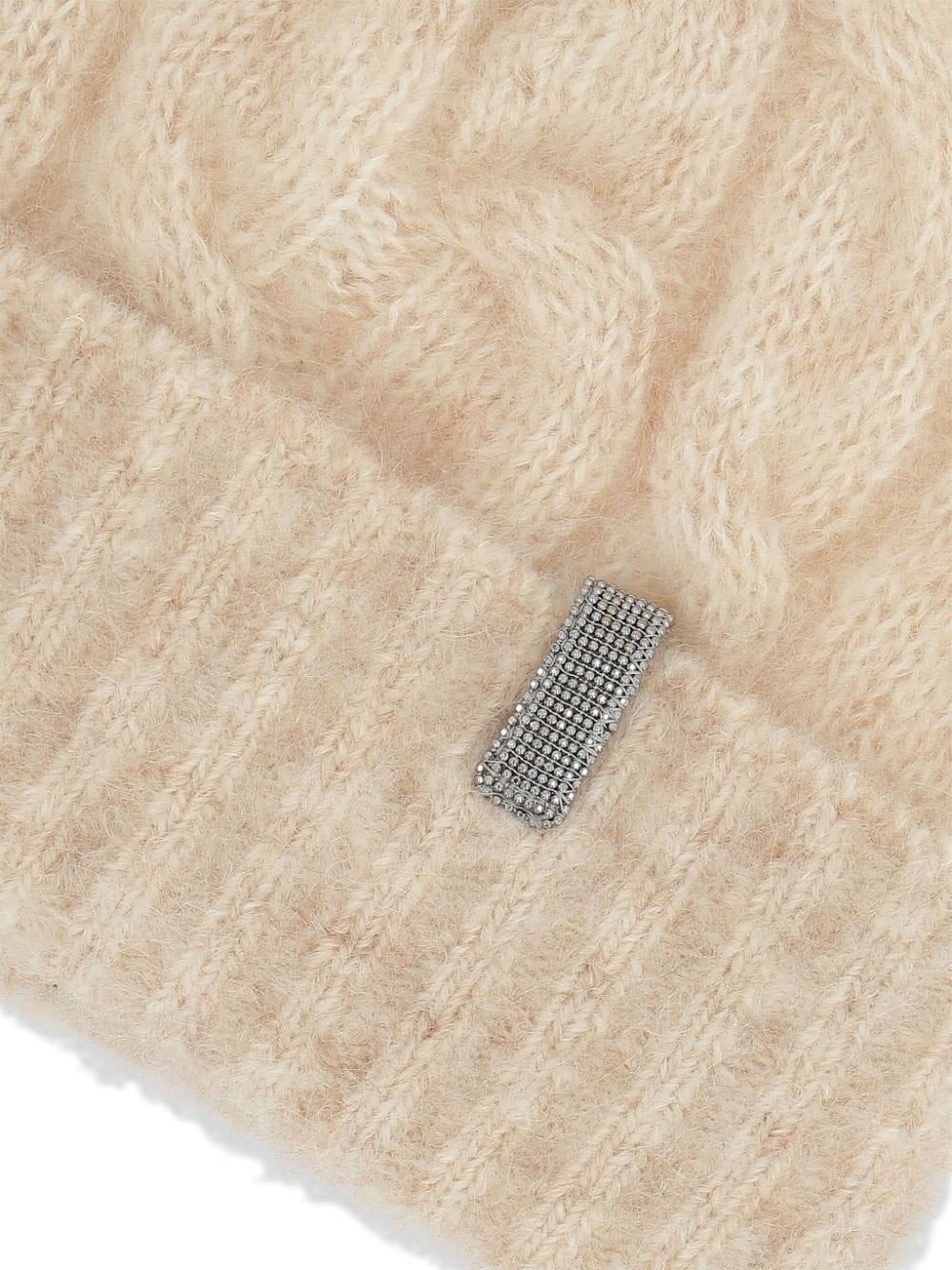 cable-knit beanie - 3