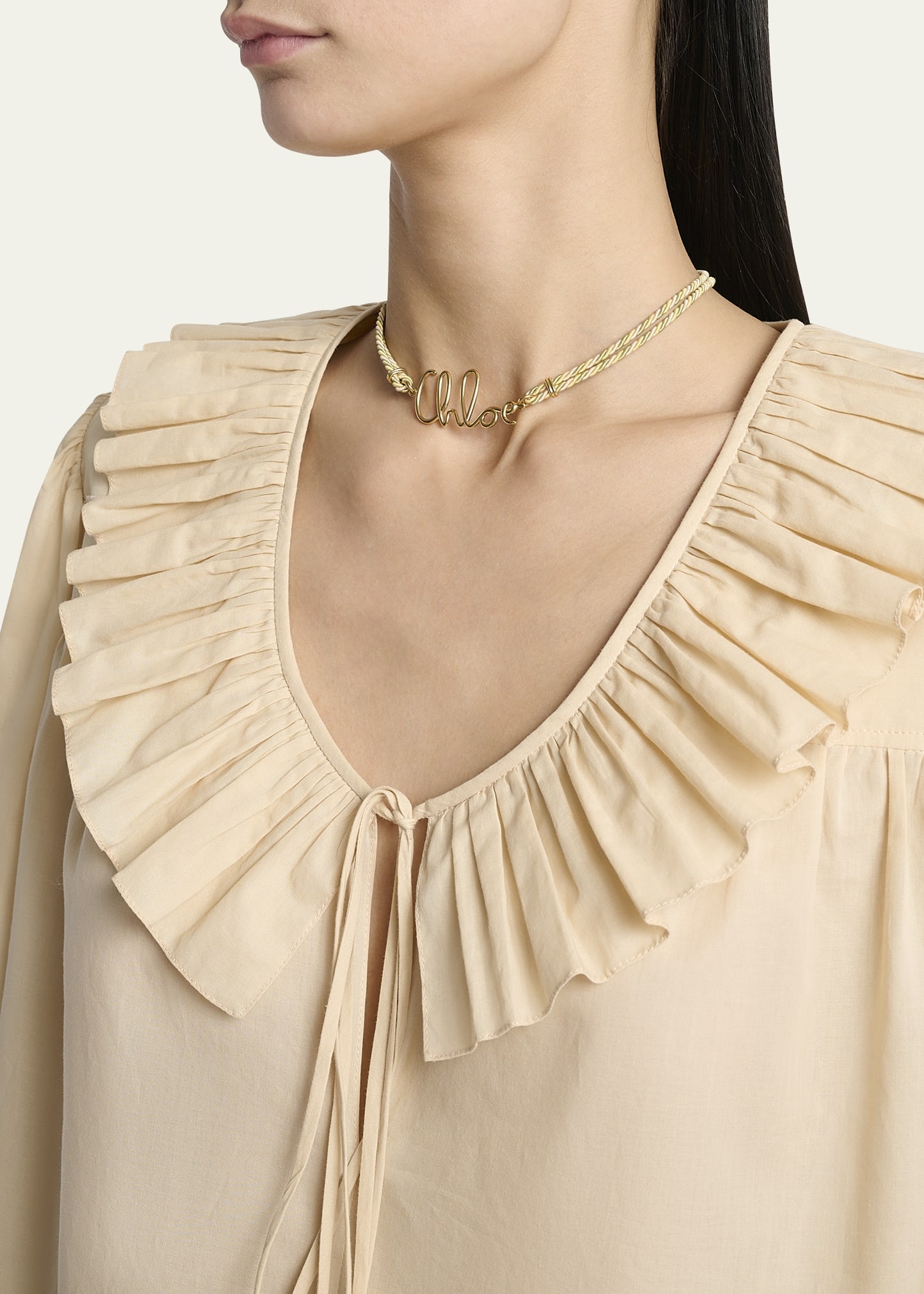 Ruffle Cotton Voile Blouse - 5