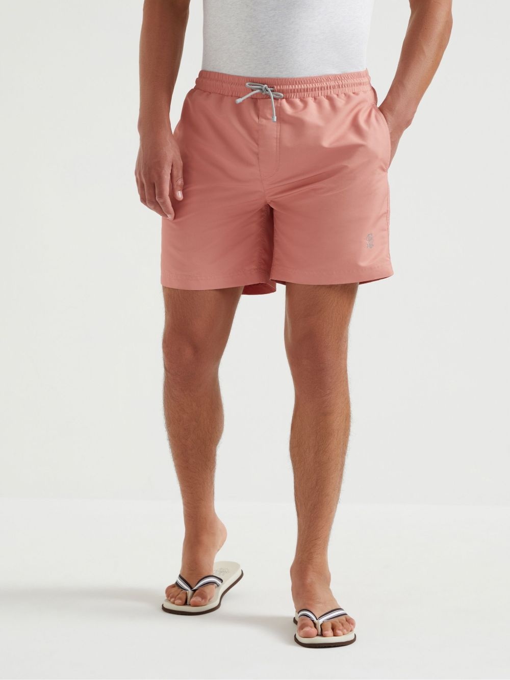 drawstring swim shorts - 3
