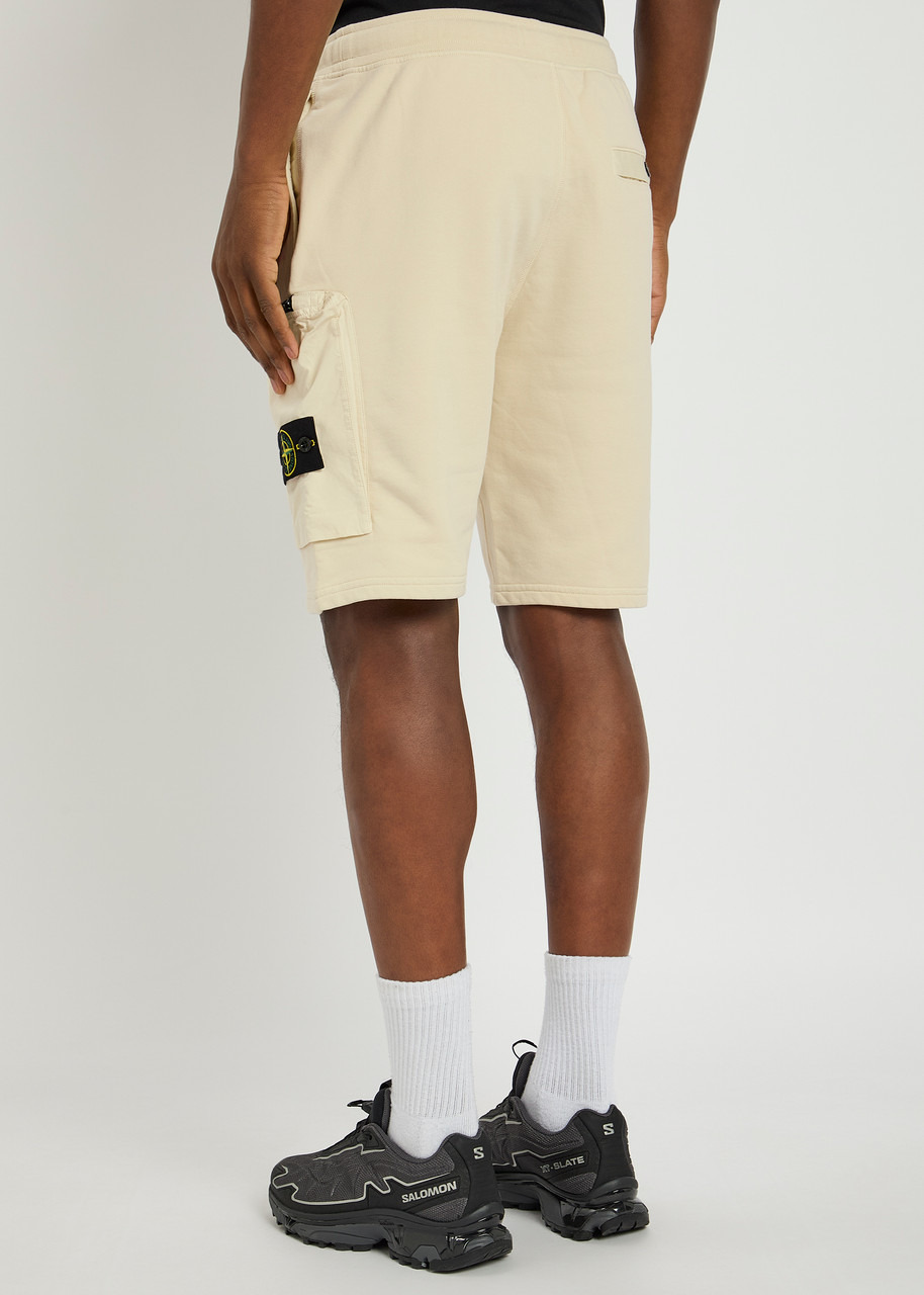 Stone Island Logo Cotton Shorts - 3