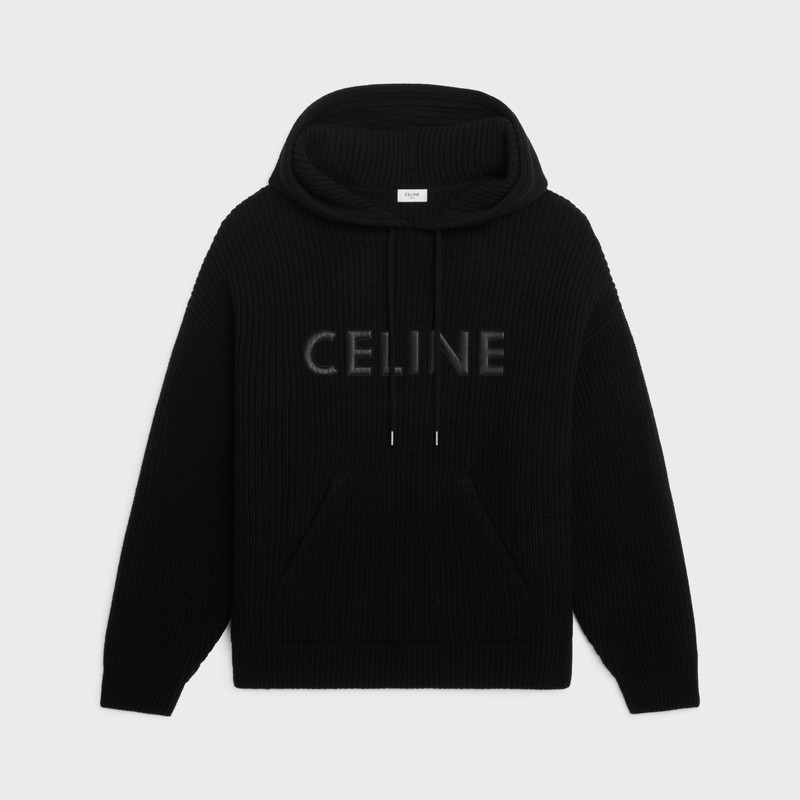 celine hooded sweater in monochromic wool 1