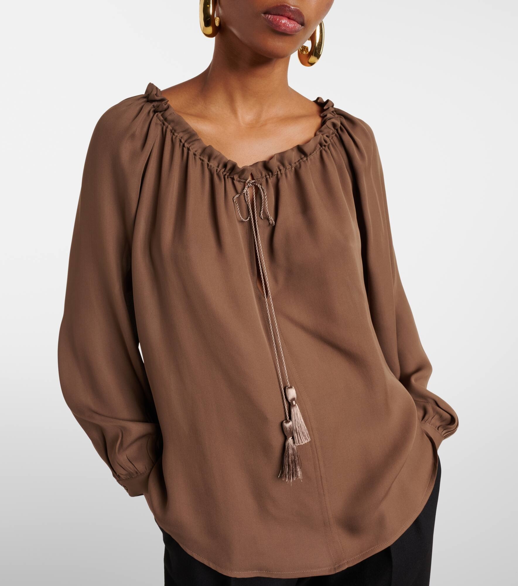 Carley silk georgette top - 6