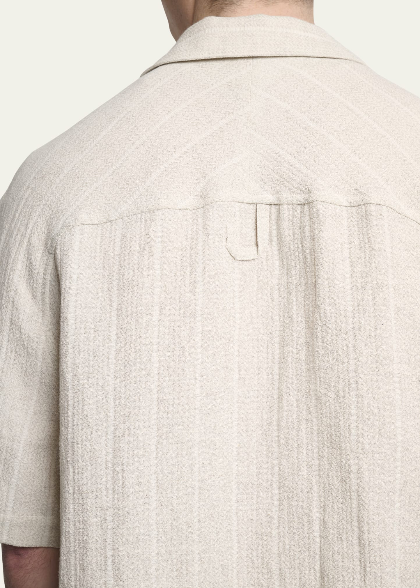 Men's Cotton and Linen Fonccio Camp Shirt - 5