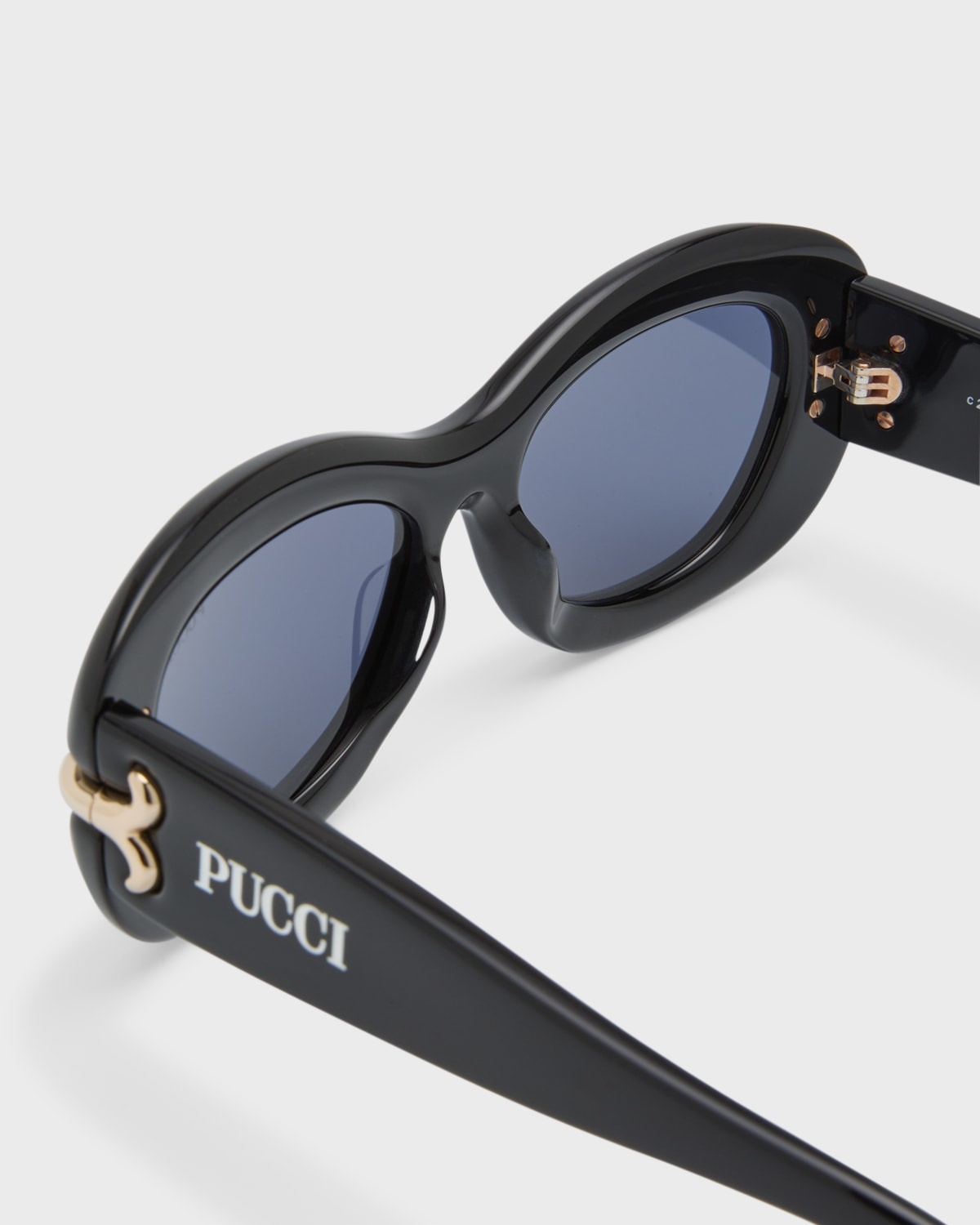 Filigree Acetate Round Sunglasses - 5