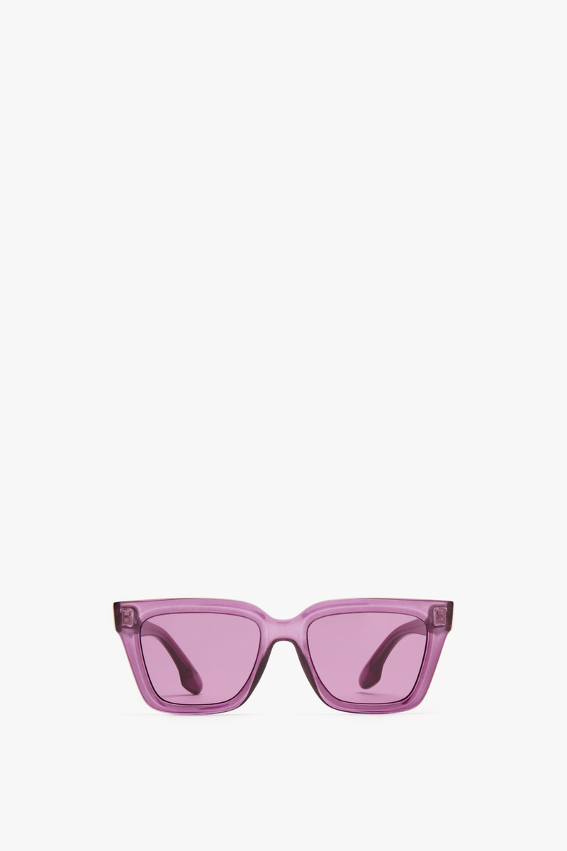 Crystal Frame Sunglasses in Purple 1