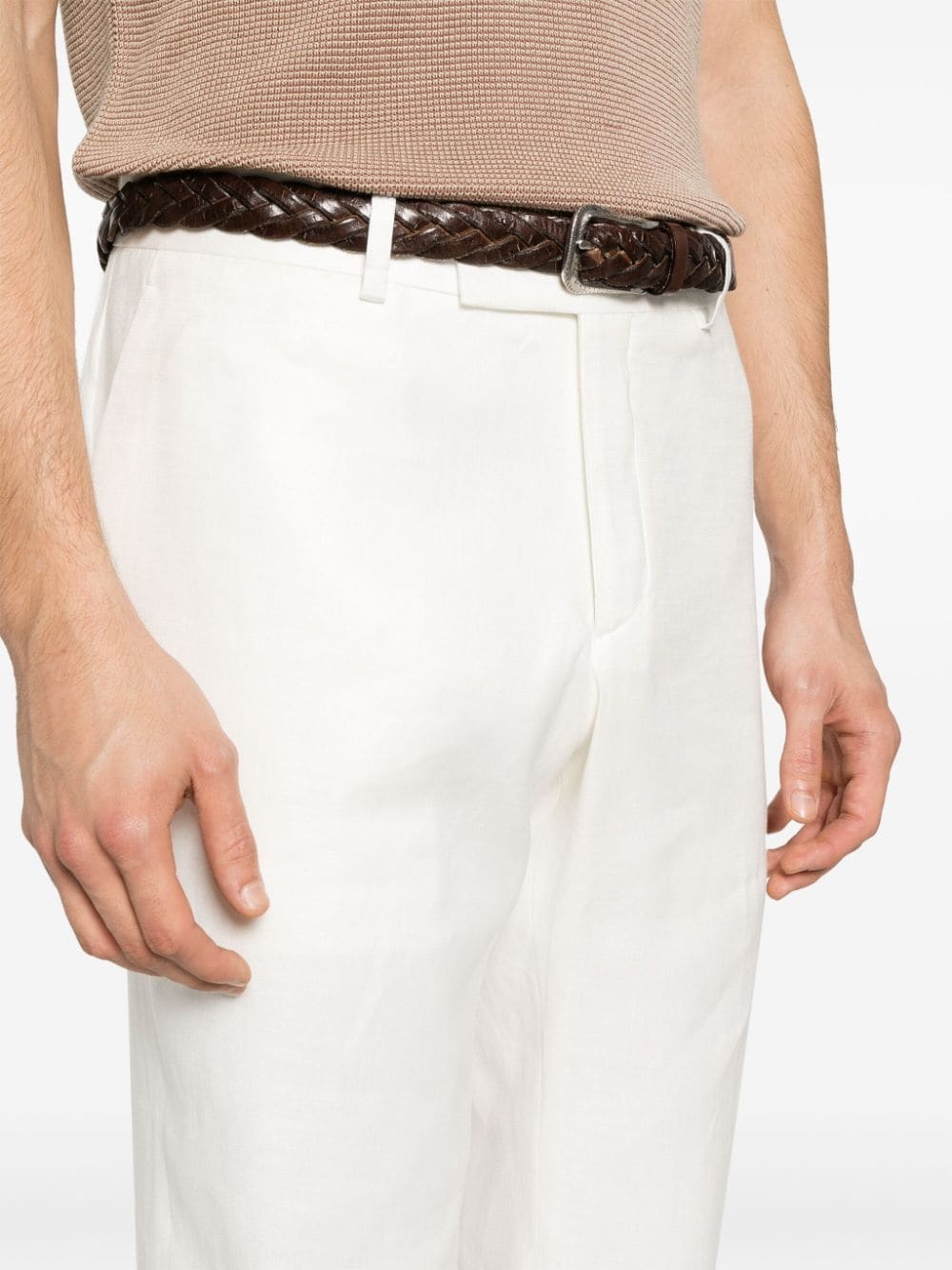 slim-fit chino trousers - 5