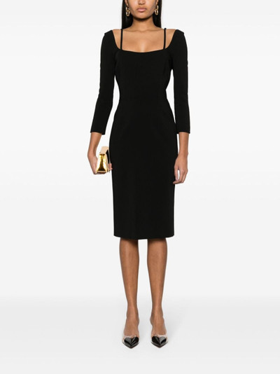 Moschino scoop-neck half-sleeved dress outlook