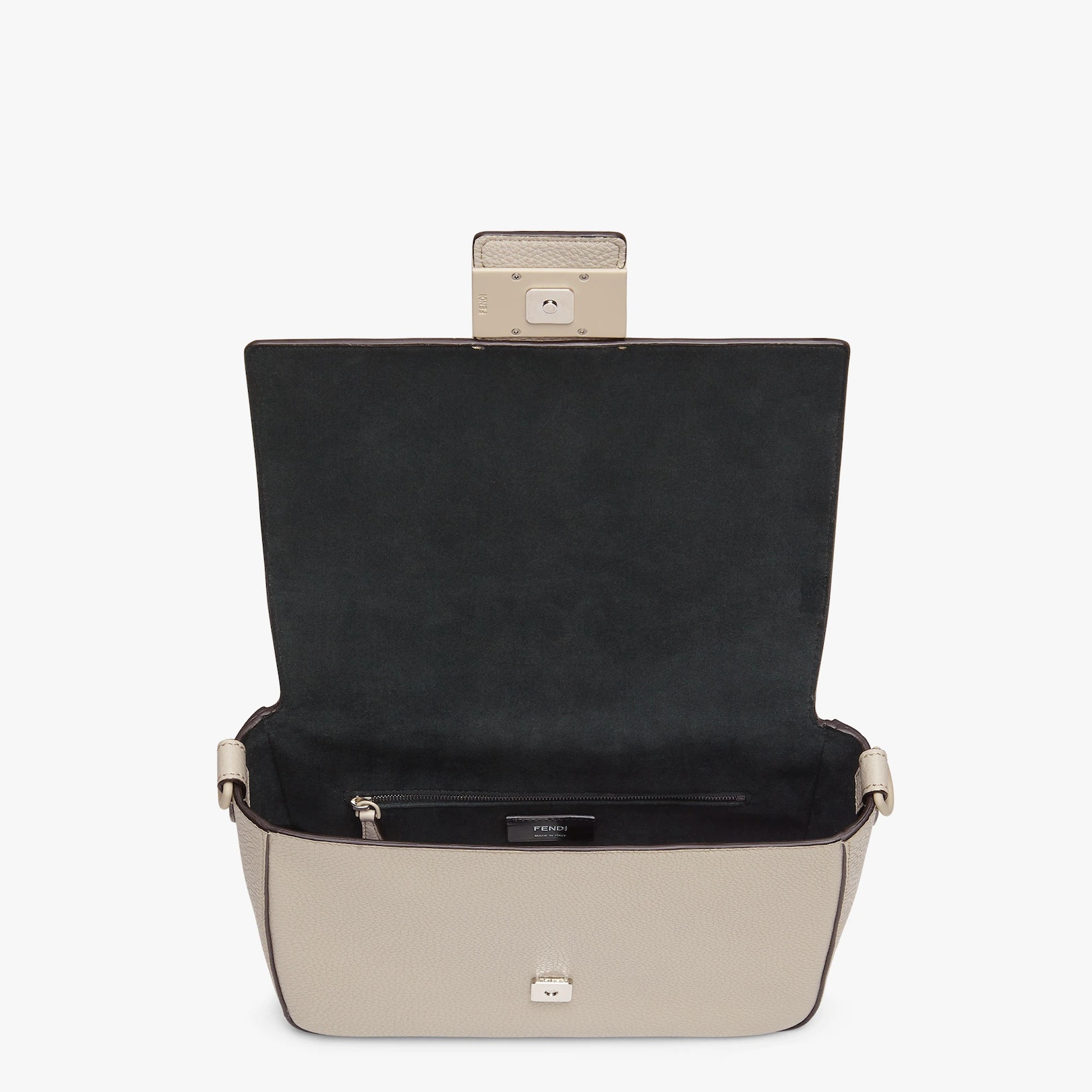 Light gray leather bag - 4