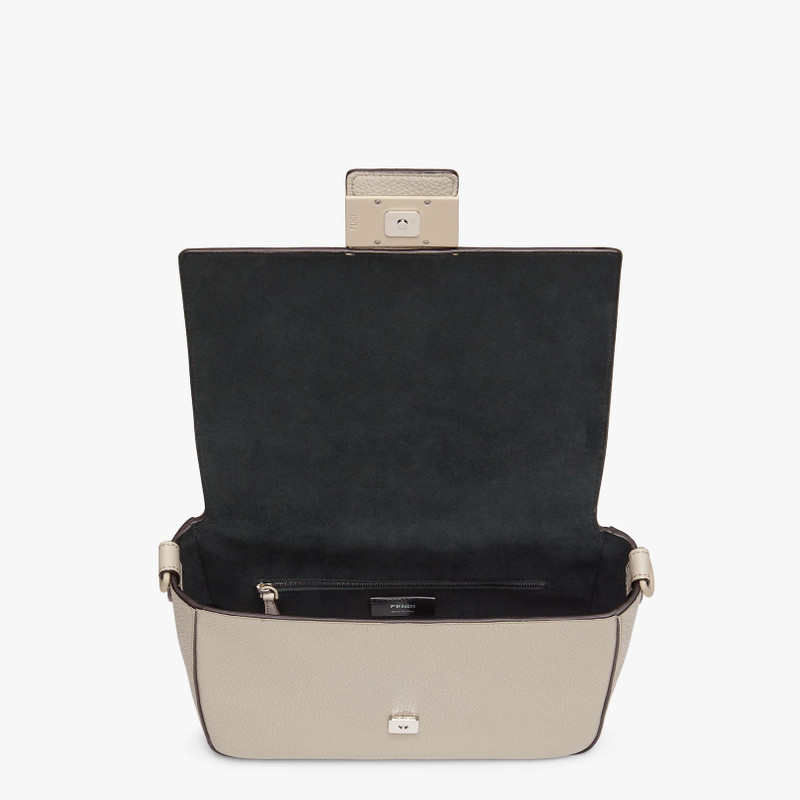 Light gray leather bag 4