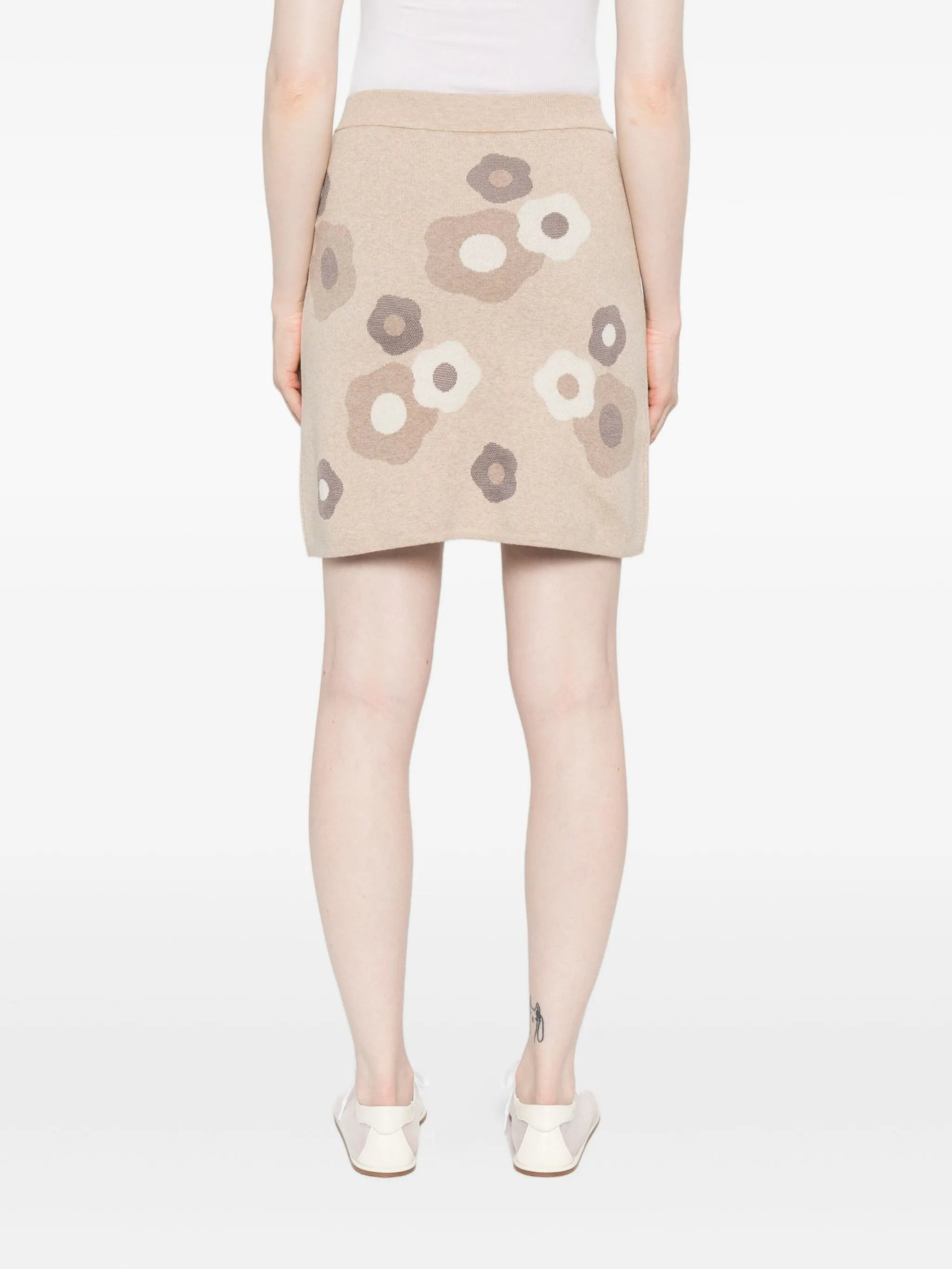Kenzo Floral-pattern Knit Skirt - 4