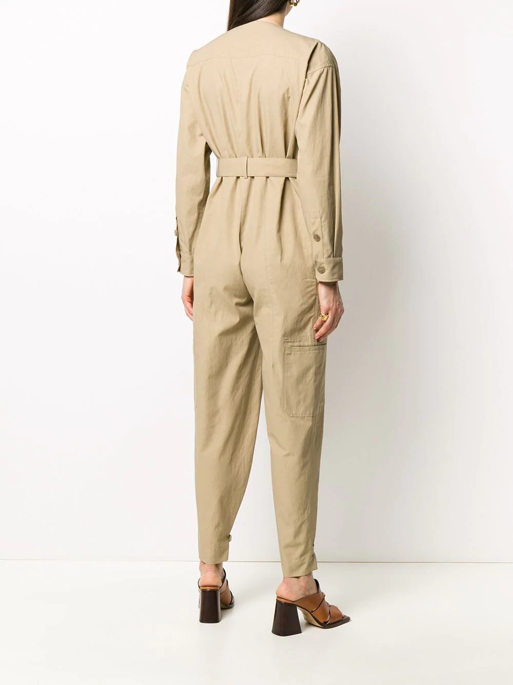 bow-tie front jumpsuit - 4