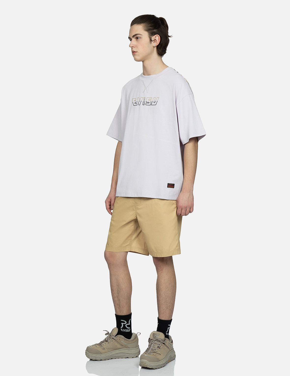 SEAGULL EMBROIDERY WOVEN SHORTS - 4
