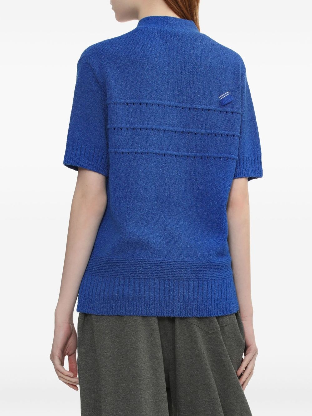 short-sleeve button top - 4