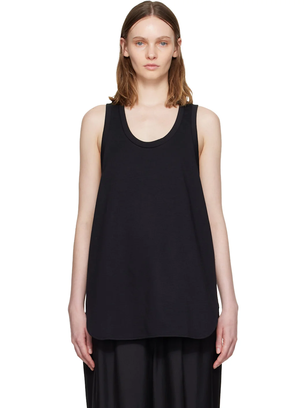Black Oversize Tank Top - 1