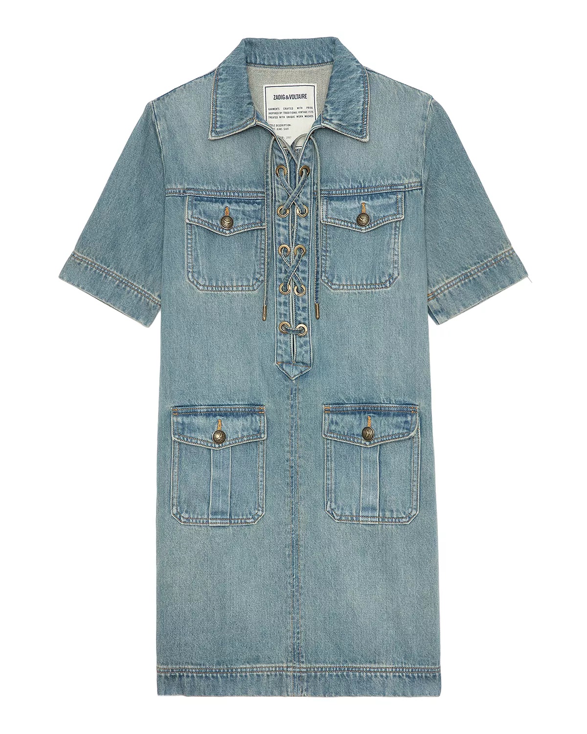 Record Denim Dress - 7
