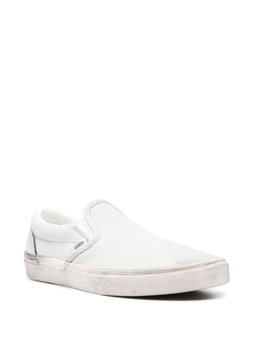 leather slip-on sneakers - 2